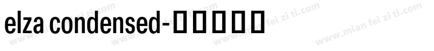 elza condensed字体转换